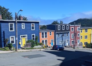 Jelly Bean Houses of St. John's, Newfoundland, Canada