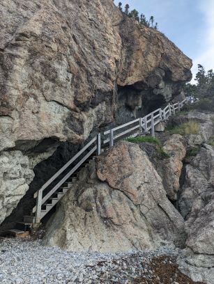 Staircase to Governor's Walk, Blow Me Down, Newfoundland, Canada