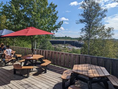 Patio at Third Place Cafe, Grand Falls, Newfoundland, Canada