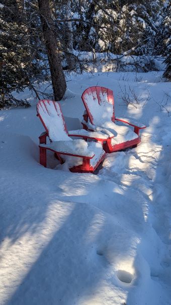 The national parks Red Chairs, Narrows Peninsula Trail